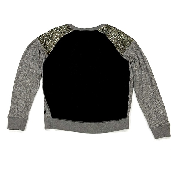 Maison Scotch Chapeau Mixed Media Sequin Sweatshirt - Picture 5 of 10
